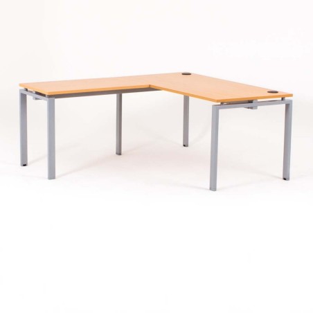 Escritorio en L OPTIMUM con ala de mesa