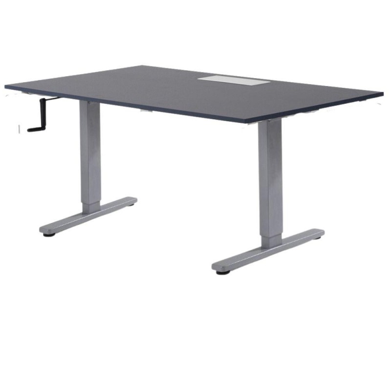 Mesa de oficina elevable con manivela colorida Mesa de oficina elevable con manivela colorida