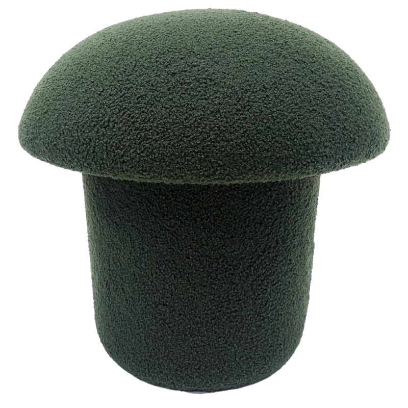 Puf tejido bouclé Alt.35 cm TOAD verde Puf tejido bouclé Alt.35 cm TOAD verde