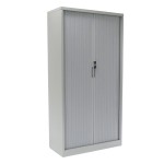 Armario metálico de persiana Alt. 180cm cerrado vista 3/4