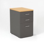Cajonera de madera LUDY con 3 cajones para escritorio 60 cm