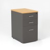 Cajonera de madera LUDY con 3 cajones para escritorio 60 cm