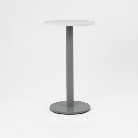 Mesa alta de oficina ZETA, con base tipo tulipa