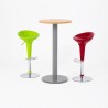 Mesa alta de oficina ZETA, con patas tipo tulipa