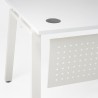 Mesa de oficina recta OPTIMUM A con pasacables