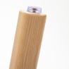 Butaca de recepción EUCALY con patas de madera