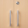 Armario alto de oficina VELNIO con 2 puertas batientes | 180 cm