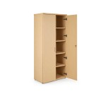 Armario alto de oficina VELNIO con 2 puertas batientes | 180 cm